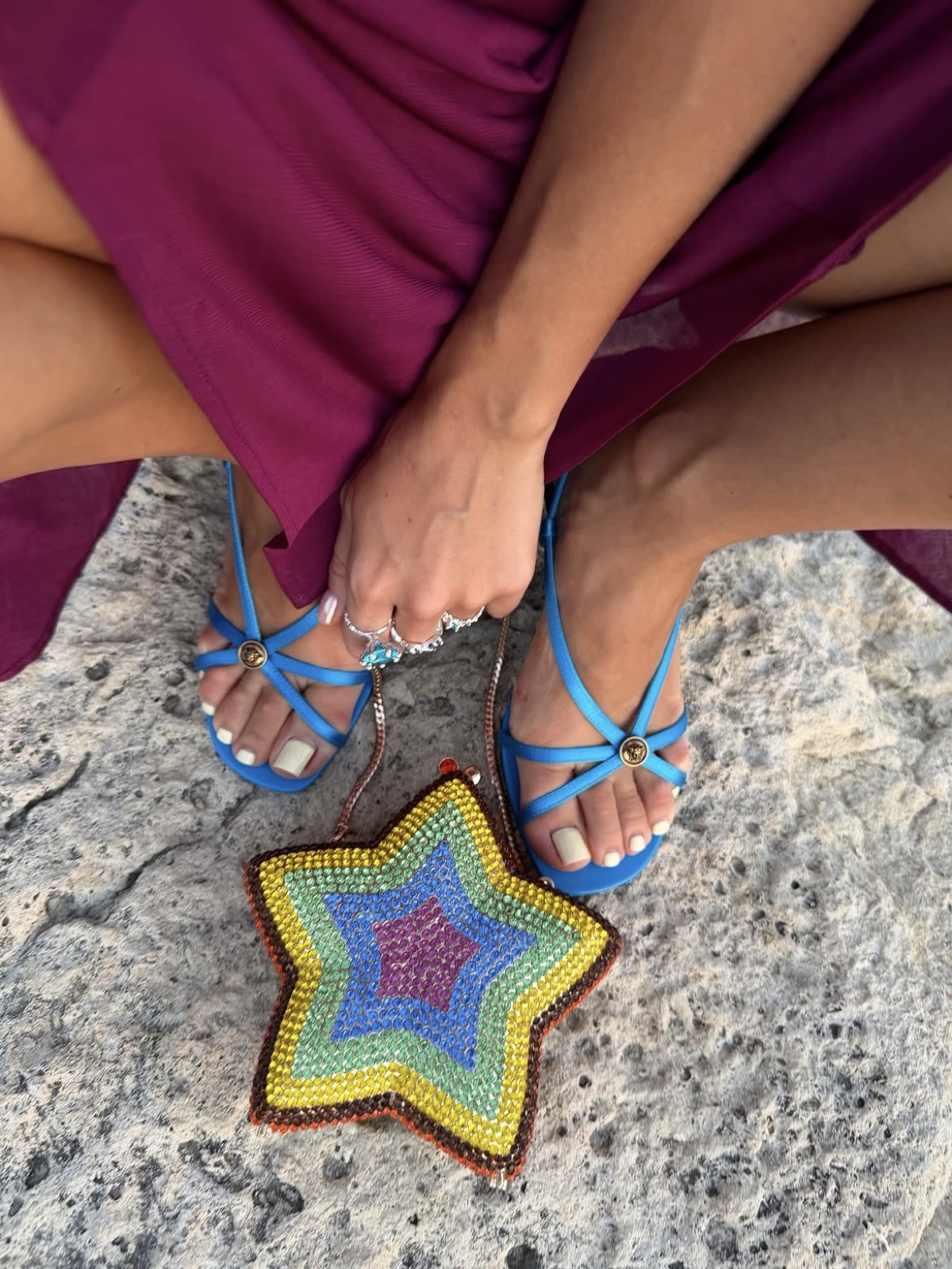 ABBOUDHABITS — Sandales et sac étoile